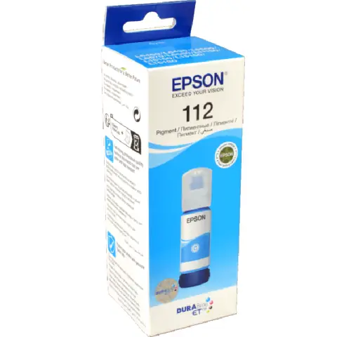 Epson 112 cyan - Tusz T06C2  czarny do Epson EcoTank L11160, L15150, L15160, L6460, L6490, L6550, L6570, Pro L15180, L65